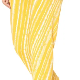 weboasis Women Printed Yellow Track Pants image 2