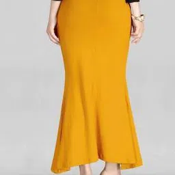 Ozberk Creation 2way._Mustard_M_ saree2way. shapewear petticoat Lycra Blend Petticoat image 2