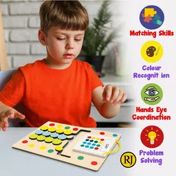 r j kids favorite puzzle color matching coder game toy image 3
