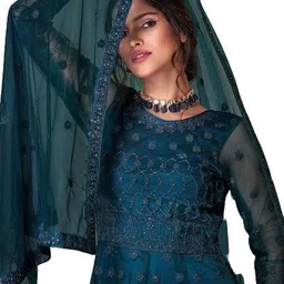 beautypiie Self Design Net Semi Stitched Anarkali Gown-picture-36