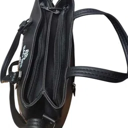 mscollections Black Women Hobo MS Fashionable Party And Office Wear Sling Bag For Womens And Girls (Pack Of 1) image 4