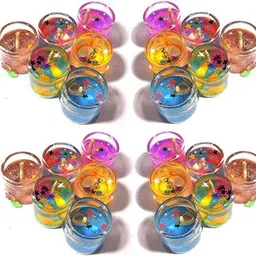 Unscented Gel Candles Tea Light Aromatherapy Candles Smokeless Glass Gel Candles Candle-image-6