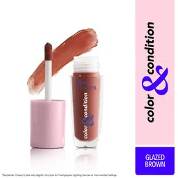 Blue Heaven Color & Condition Tinted Conditioning Lip Oil 4.2ml - Glazed Brown image 2