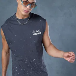 Bewakoof Graphic Printed Cotton Oversized Innerwear Vests-image-29