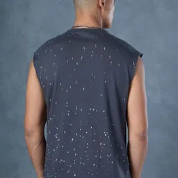 Bewakoof Graphic Printed Cotton Oversized Innerwear Vests image 2