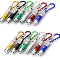 Sloies LED Flashlight + Torch Keychain + Laser Pointer with 3 Button Size Cell 650mm-picture-37
