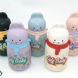 arizuul Playful Baby Bunny Kids’ Bottle – Leakproof Stainless Steel Hydration Buddy 350 ml Water Bottle-picture-22