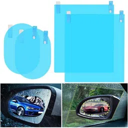 hsr Anti Fog Film Car Rear View Mirror Rain-Proof Anti Water Mist, HD Nano Film Anti-Glare,Anti-Scratch,Rainproof 4 PCS Car Mirror Rain Blocker-picture-26