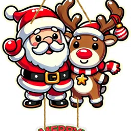 shreelakshmi Merry Christmas Santa Wall - Door Hanging for Home, Party Church Decoration-picture-40