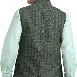turtle Self Design Men Waistcoat image 2