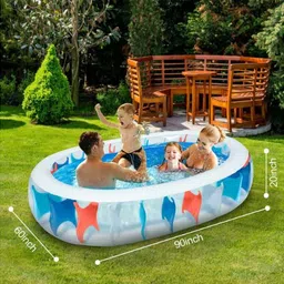 kindertales Inflatable Elliptic Family Swimming Pool , 54066 Inflatable Swimming Pool image 2