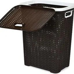 nilkamal 50 L Brown Laundry Basket image 2