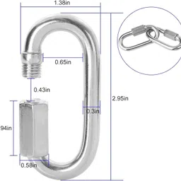 ymd Press Down Cable Machine Attachment Set, LAT Pulldown, Quick Locking Carabiner Multi-training Bar image 3