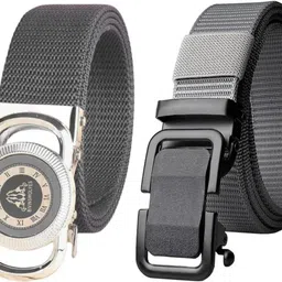artisanwear Men & Women Casual Grey, Grey Nylon, Nylon Belt-picture-15