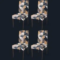 gouravfab Polyester 6 Seater Chair Floral Cover image 2