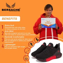 bersache Sneaker, Loafers ,Casual With Extra Comfort Training & Gym Shoes For Men image 2