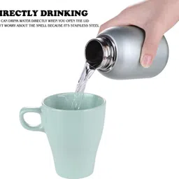 devcriation Vacuum Flask bottle 27 Double Wall Hot & Cold Insulated Bottle For Office 300 ml Water Bottle image 1