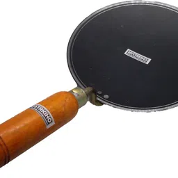 mystrkiho Nonstick Cookware Roti/Chapati tawa Iron/loha/lokhand with Wooden Handle Tawa Tawa 23 cm diameter-picture-18