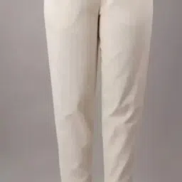 adhisa Women Regular Fit White Cotton Blend Trousers-picture-13