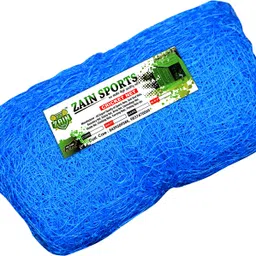 zain sports 100Ft.x15Ft. Cricket Practice Net, Blue Nylon Batting Net with 0.75mm Thickness Cricket Net image 2