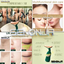 senonja Multifunctional Facial Massager, 3-in-1 Beauty Massager for Face-Eye and Neck image 5