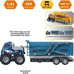 arizuul Miniature Engineering Transport Truck – 1:43 Scale Die-Cast Vehicle image 3