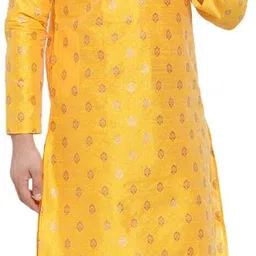 larwa Men Art Silk Kurta Pyjama Set image 3