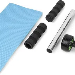 nusay Training Equipment ABS Belly Trainer 4-Wheel Abdominal Wheel Power Ab Roller Ab Exerciser image 2