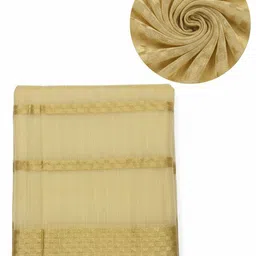 sudev fashion Unstitched Net/Lace Multipurpose Running Fabric Geometric Print image 1