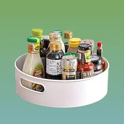 veynex Plastic circular Revolving Holder Plate – House & Pantry Storage Basket image 1