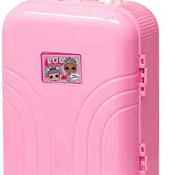 niyamat 2 in 1 Cosmetic Makeup Palette and Nail Art Kit for Kids with Portable Trolly Bag | Pretend Play Toy image 3