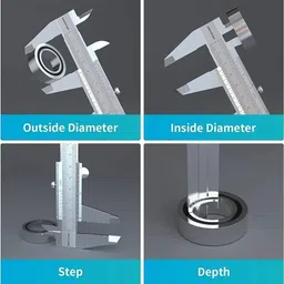 s r enterprise MANUAL Vernier Caliper With Fine Adjustment 300 mm Stainless Steel Vernier Caliper image 5