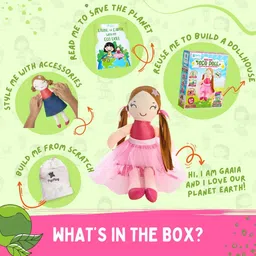 pepplay Make Your Eco-Doll DIY Gaaia with Reusable Packaging 36 Page Storybook 6+Years image 2
