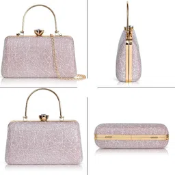 wavestar Casual Pink Clutch image 4