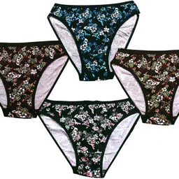 vikzarray Pack of 4 Women Hipster Black Panty-picture-17