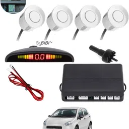 peeps store Universal 4 White Reverse Parking Sensor-PS25A194 Universal 4 White Reverse Parking Sensor-PS25A194 Parking Sensor-picture-20