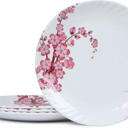 Marry-Gold Round Quarter Plates Pack of 4, 7 Inches, Floral Print M-QP-9-4 Quarter Plate-image-35