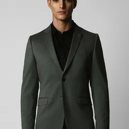 Van Heusen Men Textured Slim-Fit Single-Breasted Formal Blazer-picture-26
