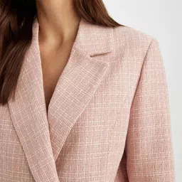 DeFacto Self-Designed Notched Lapel Double-Breasted Casual Blazer image 4