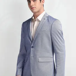 Arrow Self-Design Heathered Twill Single Breasted Slim-Fit Blazer image 4