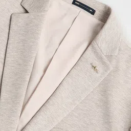 Arrow Heathered Dobby Self-Design Single Breasted Slim-Fit Blazer image 5