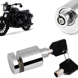 Heavy Duty Anti Theft Motorcycle Chrome Stainless Steel Disc Brake Lock-255 Disc Lock-image-82