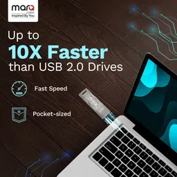 MarQ by Flipkart MQPD_128_U32 128 GB Pen Drive Compatible with Desktop Computer, Laptop, Television USB 3.2 Metal Case image 4