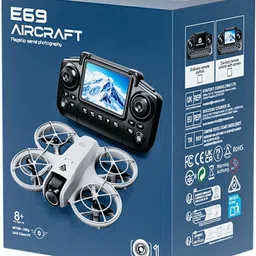 gamesoul E69 RC Drone Optical Flow Aerial Photography FPV Aircraft with Screen Controller Drone image 3
