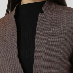 van heusen woman Van Heusen Self Design Notched Lapel Collar Formal Blazer image 4