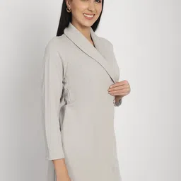 Purple State Shawl Collar Long Sleeves Regular Fit Single Breasted Blazer image 5