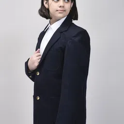 Noty Kids Single-Breasted Button Closure School Winter Woollen Formal Blazer image 4