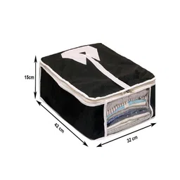 Kuber Industries Black 2 Pieces Printed Saree Organizers image 4