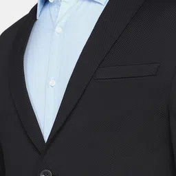 Blackberrys Men Black Solid Single-Breasted Blazer image 3