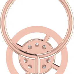 avsar Padma 18kt Diamond Rose Gold Nose Wire image 5